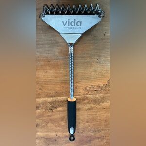 Paderno metal Stainless Steel coil Grill Scraper BBQ brush